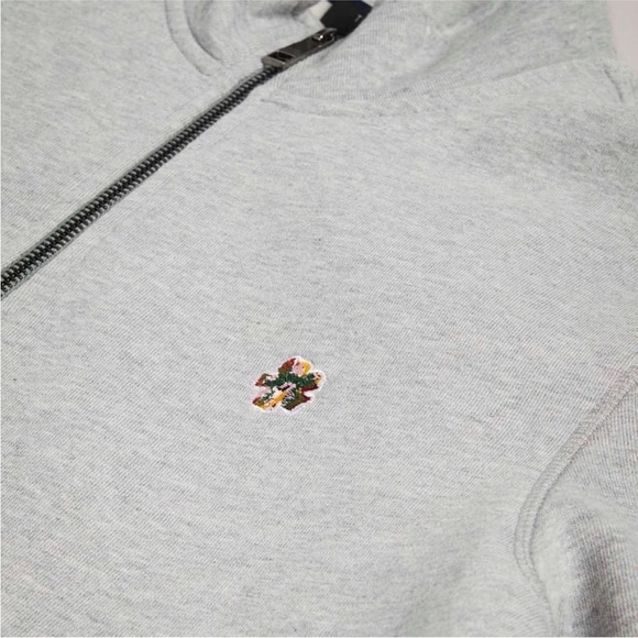 Ted Baker Light Gray Zip-Up Sweater - Picture 6 of 12